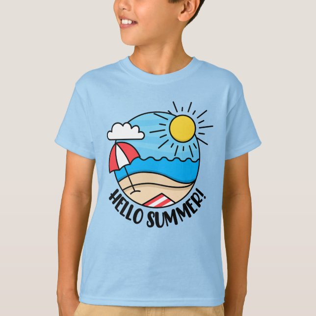 Camiseta Hola, verano 2 (Anverso)