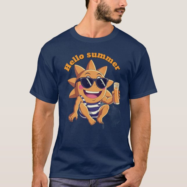 Camiseta Hola verano body de bebé (Anverso)