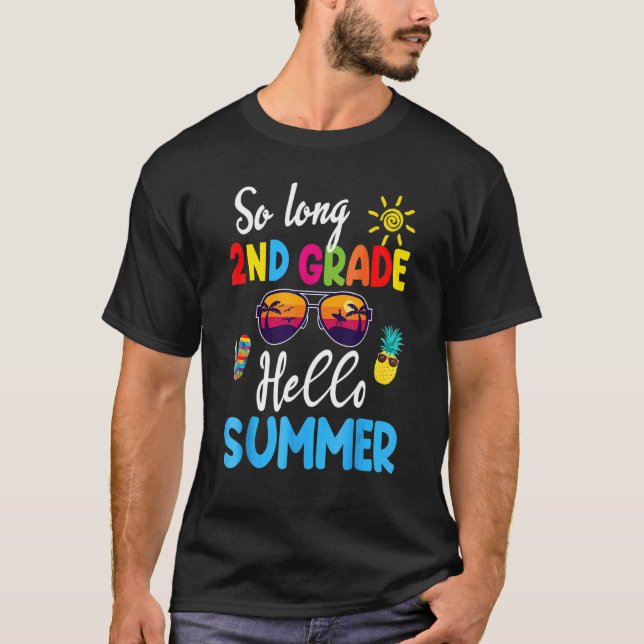 Camiseta Hola, verano feliz de último día. (Anverso)