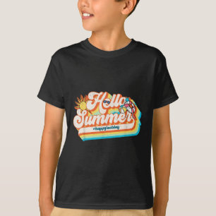 Camiseta Hola verano Feliz el último día de la escuela Retr