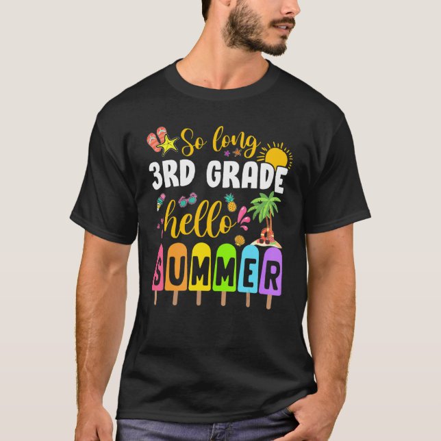 Camiseta Hola verano helado de popsicle helado de verano de (Anverso)