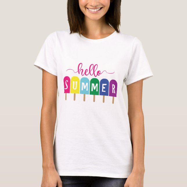 Camiseta Hola verano helado zolly T-Shirt (Anverso)