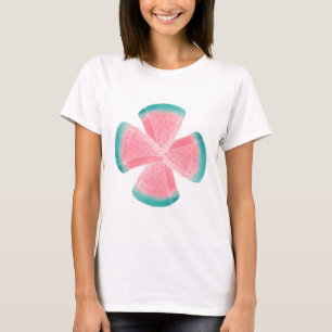 Camiseta Hola Verano - Rodajas de Sandía Imágenes Acuarelad