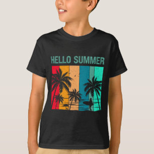 Camiseta Hola Verano - Sol Mar y Arena - Surf de Verano