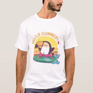 Camiseta Hola verano, Surfing Toucan