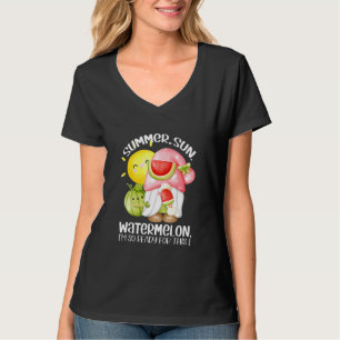 Camiseta Hola verano vacaciones Tee verano sandía de sol