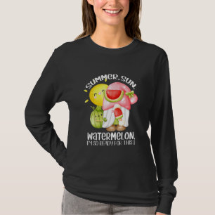 Camiseta Hola verano vacaciones Tee verano sandía de sol