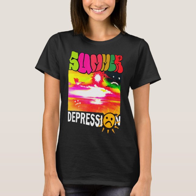 Camiseta Hola verano vibraciones colores sol (Anverso)
