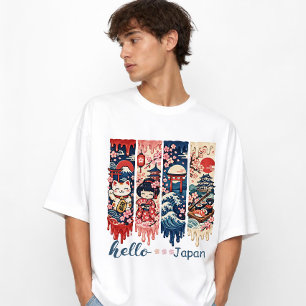 Camiseta Hola Viaje a la cultura y tradición de Japón