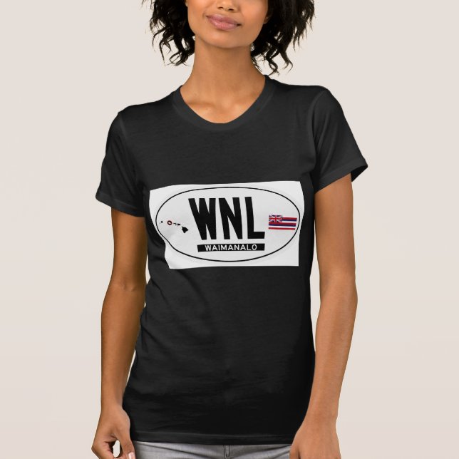 Camiseta Hola-WAIMANALO-Pegatina (Anverso)