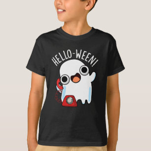 Camiseta Hola-ween divertido chiste de fantasma oscuro BG