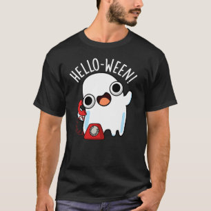 Camiseta Hola-ween divertido fantasma juego de palabras osc