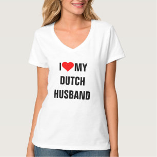 Camiseta Holandés: "Amo a mi esposo holandés"