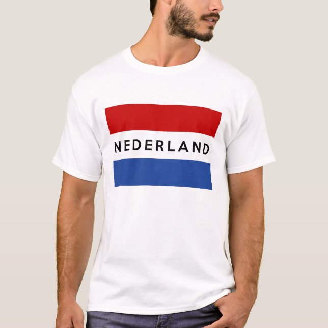 Camiseta holandés holandés del nombre del texto del (Anverso)