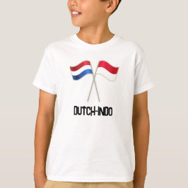 Camiseta Holandés-Indo con Dos Banderas