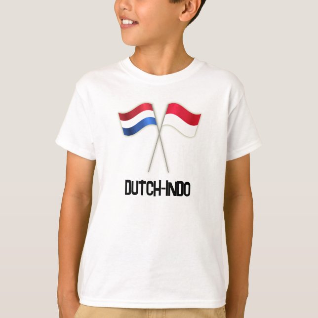 Camiseta Holandés-Indo con Dos Banderas (Anverso)
