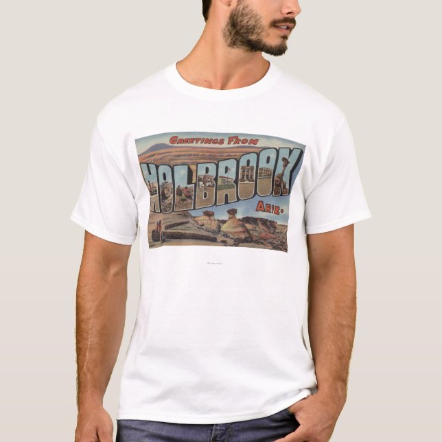 Camiseta Holbrook, Arizona - escenas grandes de la letra (Anverso)