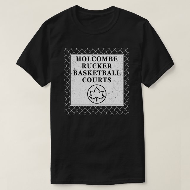 Camiseta Holcombe Rucker Basketball Courts -Park Sign on Ch (Diseño del anverso)