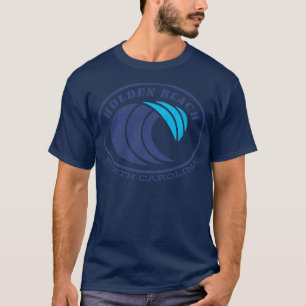 Camiseta Holden Beach NC Summertime Vacation Blue Waves