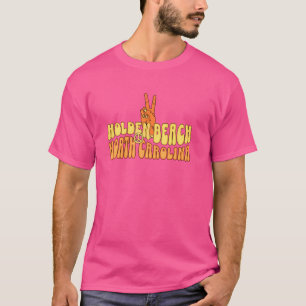 Camiseta Holden Beach, NC Summertime Vacationing Groovy Sen