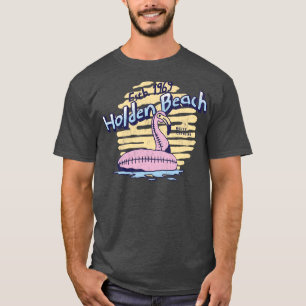 Camiseta Holden Beach North olina Ocean Float Flamingo