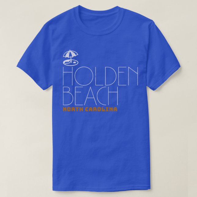 Camiseta Holden Beach North olina Summer Umbrella (Diseño del anverso)