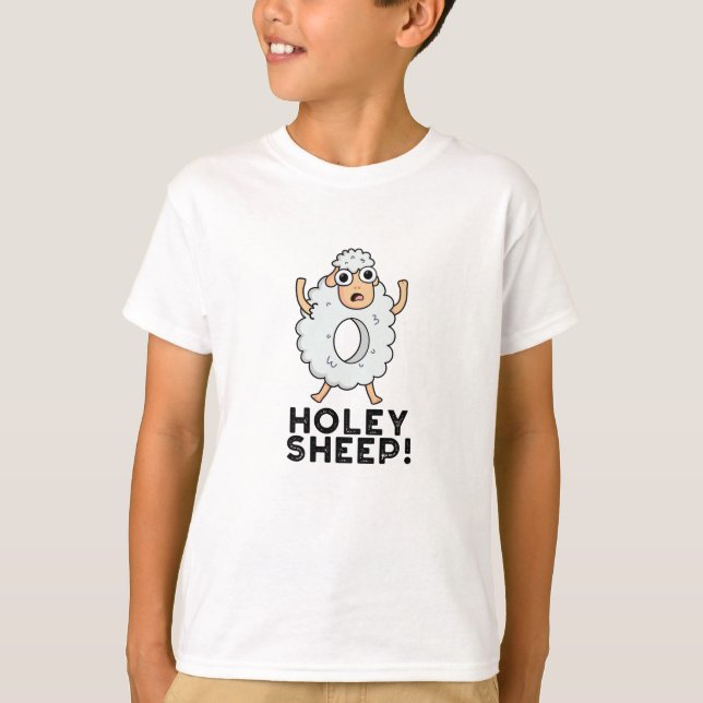 Camiseta Holey Sheep Funny Animal Pun (Anverso)
