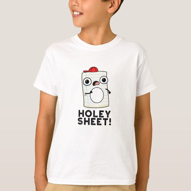 Camiseta Holey Sheet Funny Paper Pun (Anverso)