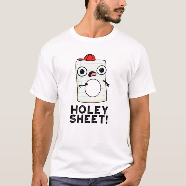 Camiseta Holey Sheet Funny Paper Pun (Anverso)