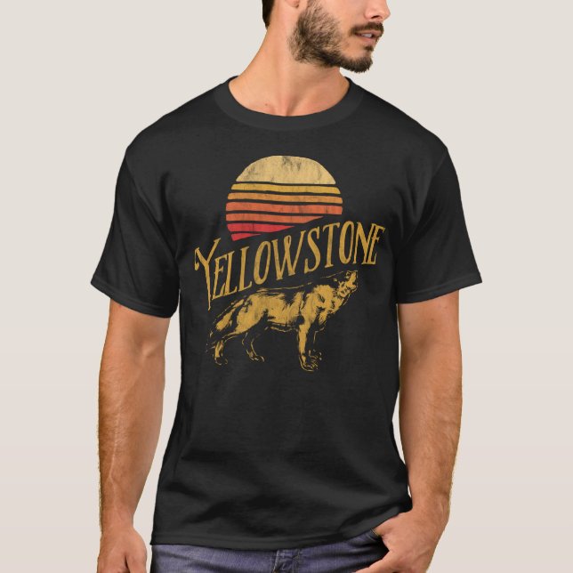 Camiseta Holf Yellowstone Parque Nacional Sunset Grap (Anverso)