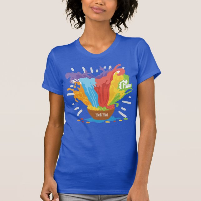 Camiseta Holi Bowl con polvo (Anverso)