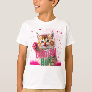 Camiseta Holi colorido - Edición Cute Kitten!
