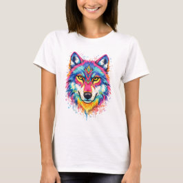 Camiseta Holi Wolf Aquarell T-Shirt - Blau