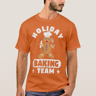 Camiseta Holiday Baking Team Funny Gingerbread Man Christma