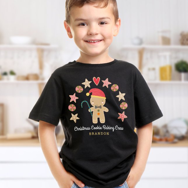 Camiseta Holiday Cute Gingerbread Boy Cookie Baking Crema (Subido por el creador)