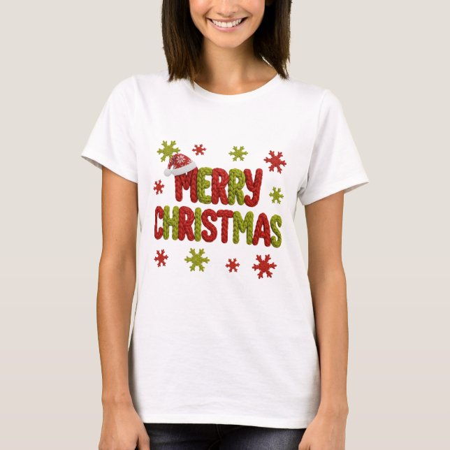 Camiseta Holiday Elegant Soft Merry Christmas Party (Anverso)