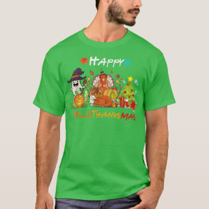 Camiseta Holiday Happy HallowThanksMas Christmas Halloween