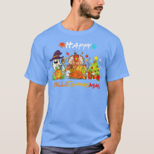 Camiseta Holiday Happy HallowThanksMas Christmas Halloween