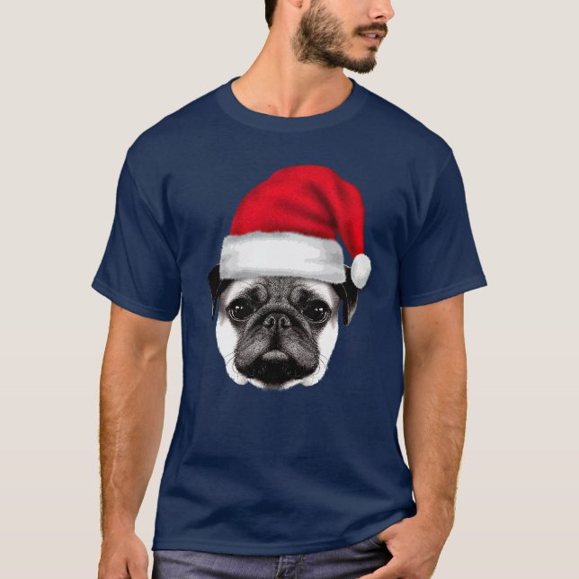 Camiseta Holiday house pug (Anverso)