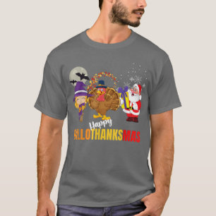 Camiseta Holiday Lover Halloween Feliz Navidad Hall
