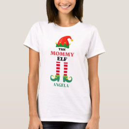Camiseta Holiday Mommy Elf