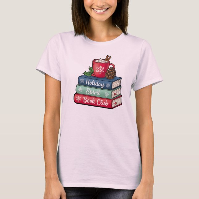 Camiseta Holiday Spirit Book Club T-Shirt | Book Lovers (Anverso)