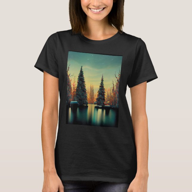 Camiseta Holiday Trees Design (Anverso)