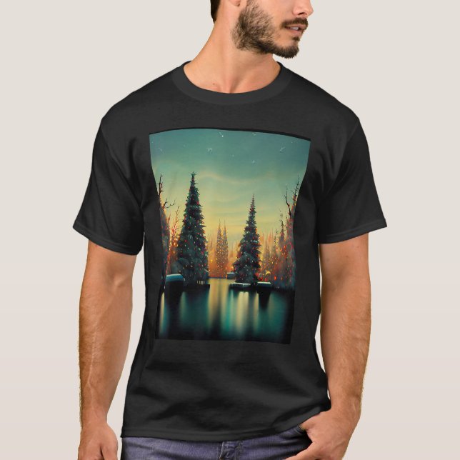 Camiseta Holiday Trees Design (Anverso)