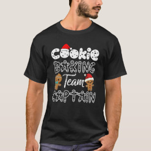 Camiseta Holiday Xmas Cookie Baking Team Captain Outfit Chr