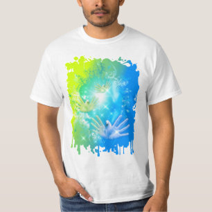 Camiseta holiES - Flying Hands Pigeons ART