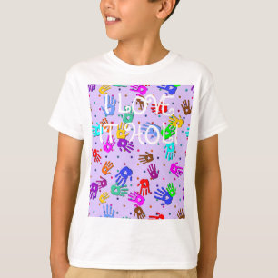 Camiseta holiES - modelo coloreado puntos 1 de la mano