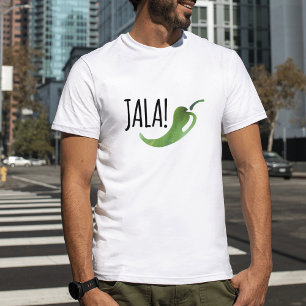 Camiseta Holla Jalapeno Tee masculino gracioso