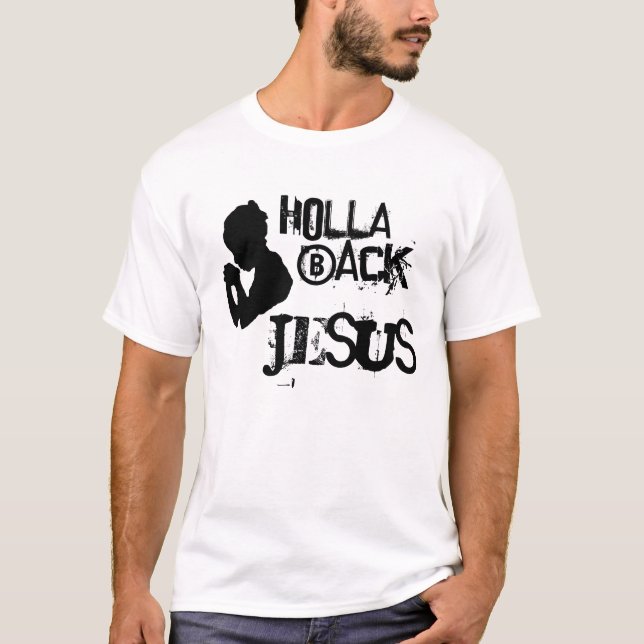 CAMISETA HOLLA JESÚS TRASERO (Anverso)