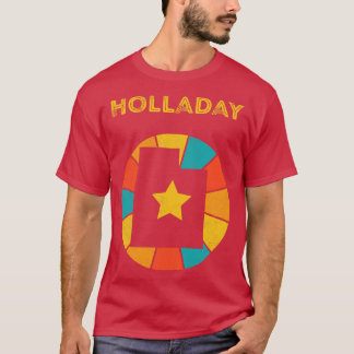 Camiseta Holladay Utah Vintage Distresage Souvenir